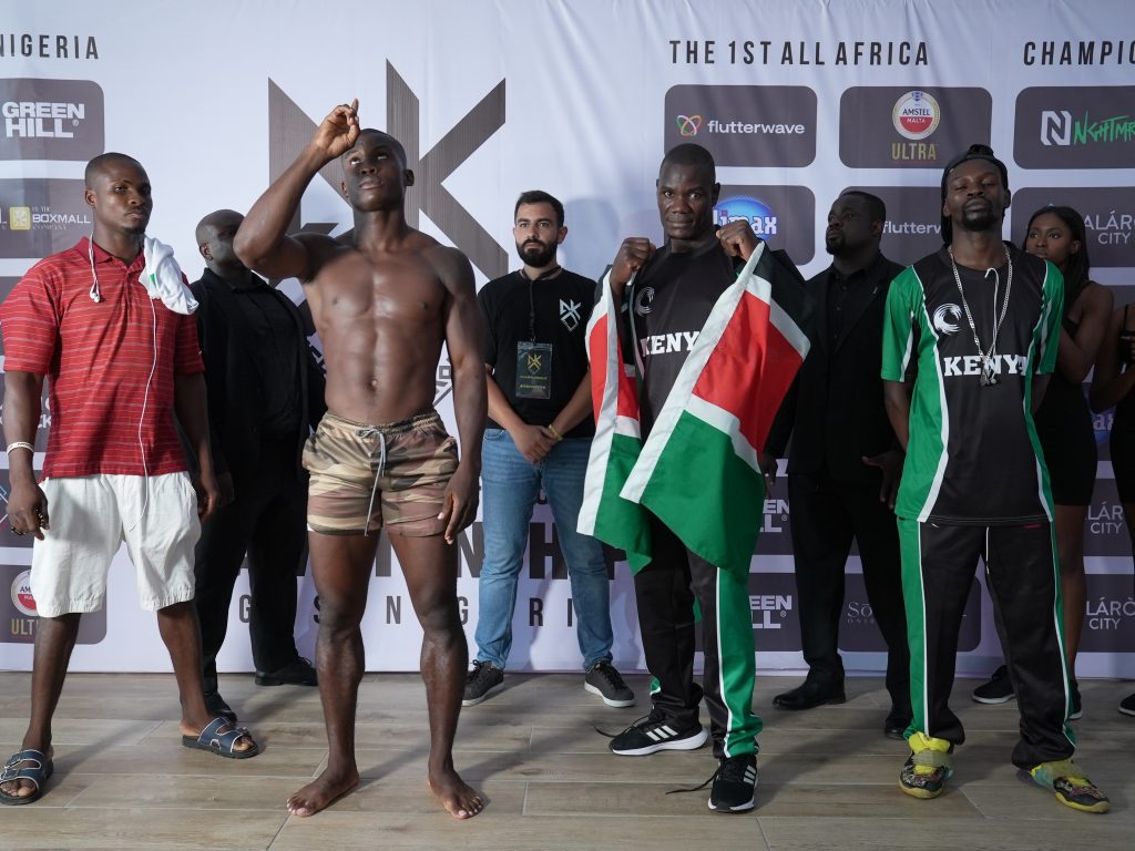 Nigerian Daniel Emeka to struggle it out with Kenyan William Otieho at Middle Weight Category during the Official Launch of the Africa Knockout 1st All Africa Championship in Lagos on Friday